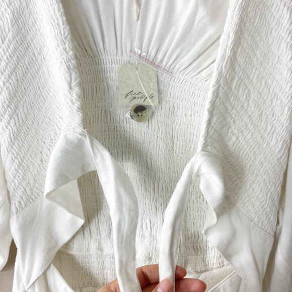 NWT Free People White Maxi Dress Size X-Small - Picture 7 of 14
